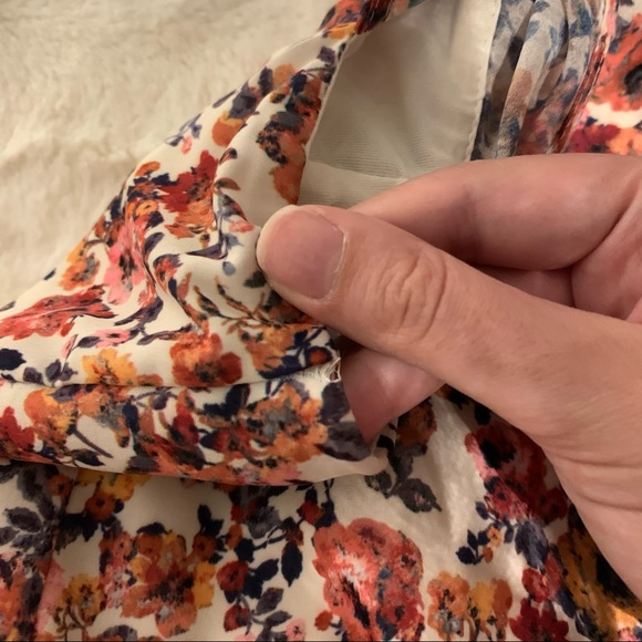 Floral Colorful Summer Mini Dress with belt - Picture 6 of 16